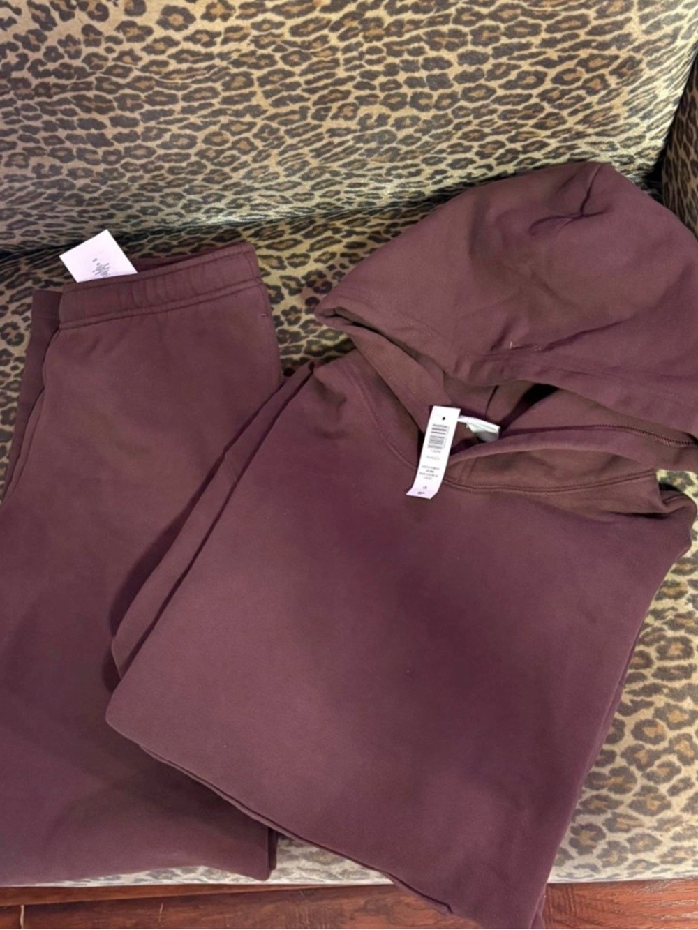 SOLD Aritzia Sweatfleece Set Cocoa Powder Brown